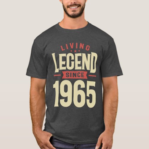 Living Legend Since 1965 58th Birthday T_Shirt