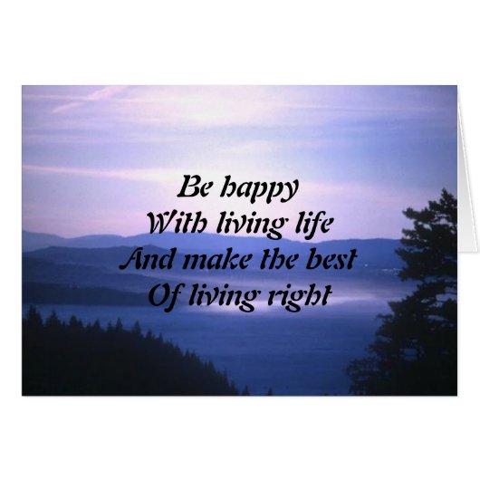 Living life (Front Horizontal)