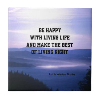 Living life ceramic tile