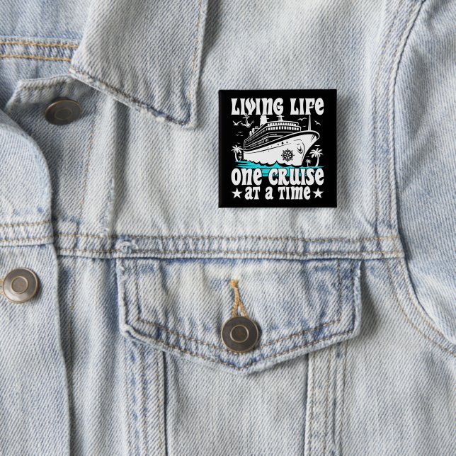 Living Life One Cruise At A Time Family Cruising Button (In Situ)