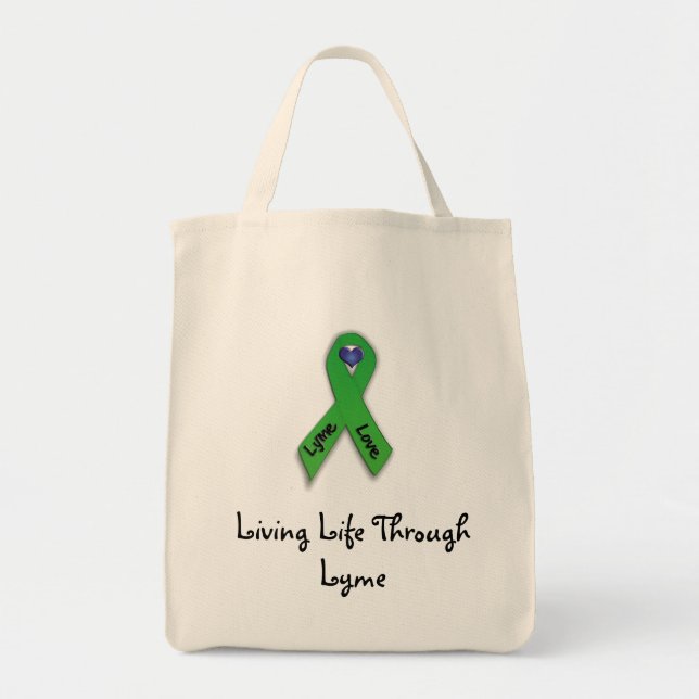 Living Life Through Lyme Tote Bag (Front)