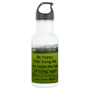 Living life water bottle