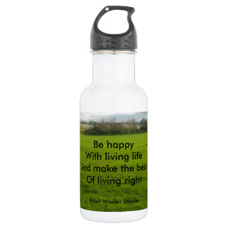 Living life water bottle