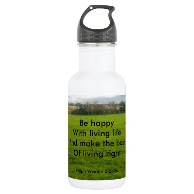 Living life water bottle (Front)