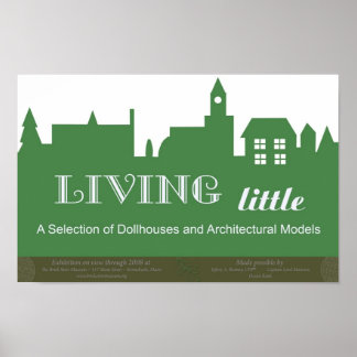 Living Little exhibition poster