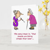 Living Longer-Birthday Card | Zazzle