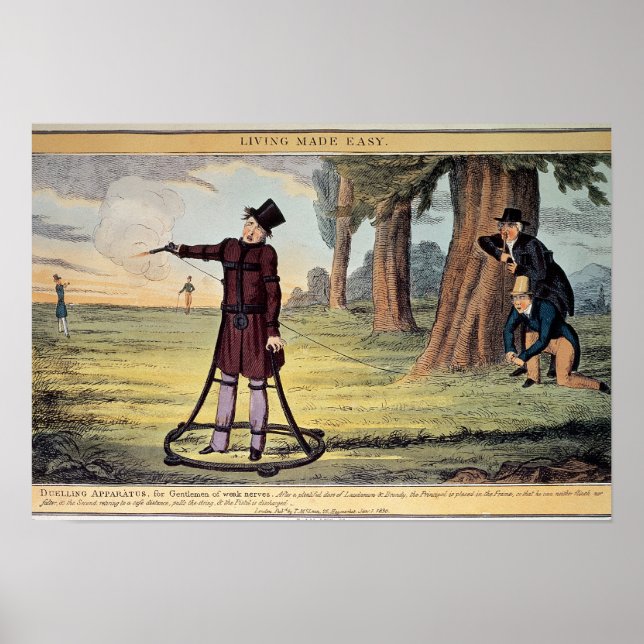 Living Made Easy; dueling apparatus Poster (Front)