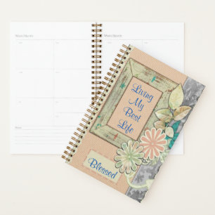 "Living My Best Life" Floral Blessings Planner
