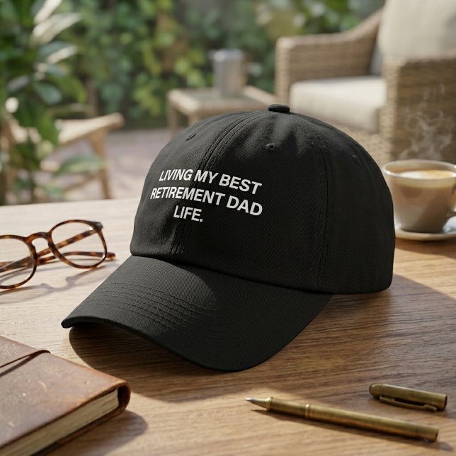 Living My Best Retirement Dad Life Design Hat (Creator Uploaded)