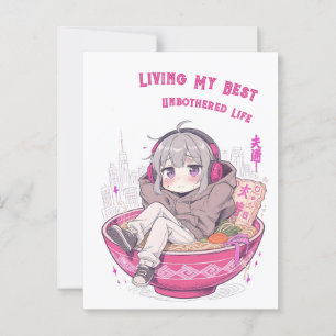 Living My Best Unbothered Life Postcard