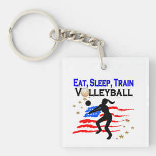 LIVING MY VOLLEYBALL DREAM DESIGN KEYCHAIN