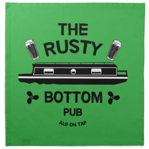 Living On A narrowboat British Canals Cloth Napkin