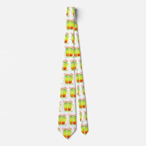 Living On Island Time Neck Tie