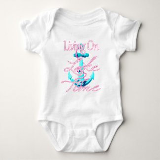 Living on lake time baby bodysuit