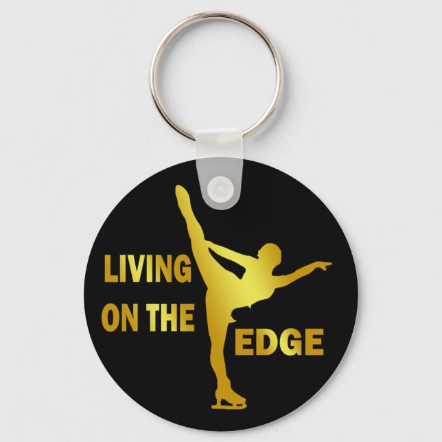 LIVING ON THE EDGE KEYCHAIN (Front)