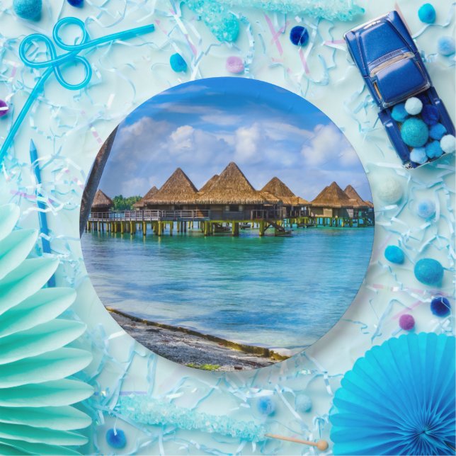 Living on the water paper plates (Party)
