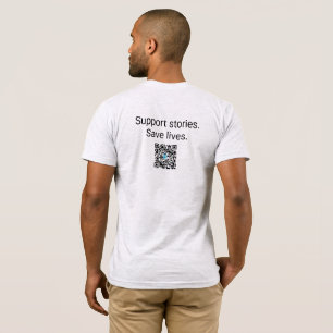 Living Out Loud QR code Jersey T-Shirt