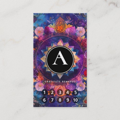 Living Petals | Floral Mandala Design Business Card