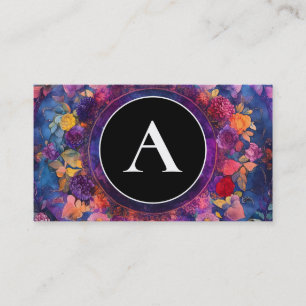 Living Petals Floral Mandala Design Business Card