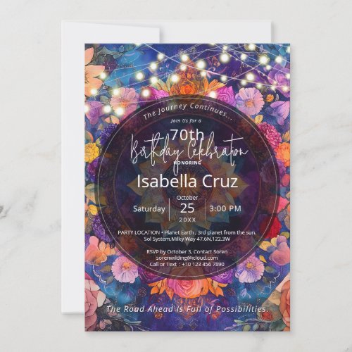 Living Petals | Floral Mandala Design Invitation