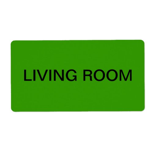 Living Room Packing  Moving Label