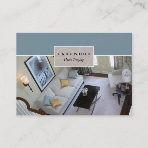 Living Room Staging  Stager Photo Business Card