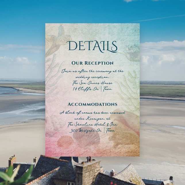 Living Seas Details Reception Hotel Enclosure Card (Creator Uploaded)