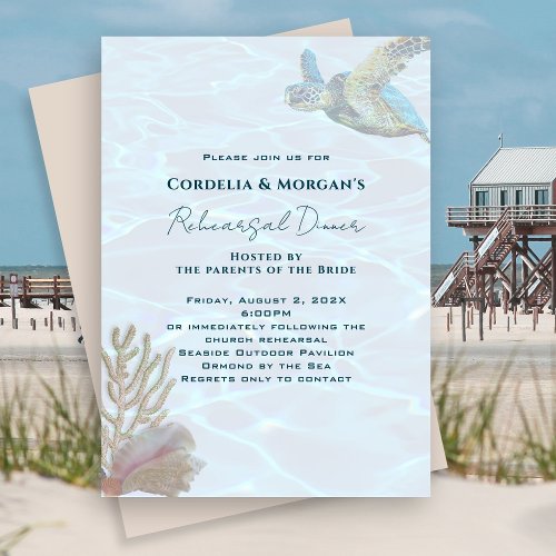 Living Seas Rehearsal Dinner Invitation