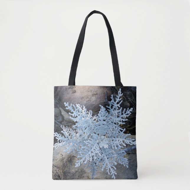 Living Snowflake Tote Bag (Front)