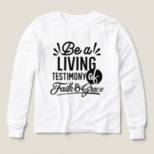 Living Testimony Bible Quote Christian Motivation Tri-Blend Shirts