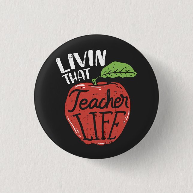 Living That Teacher Life Head of School Button (Front)