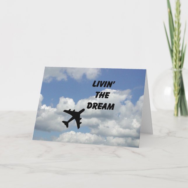 Living The Dream Horizontal Card (Front)