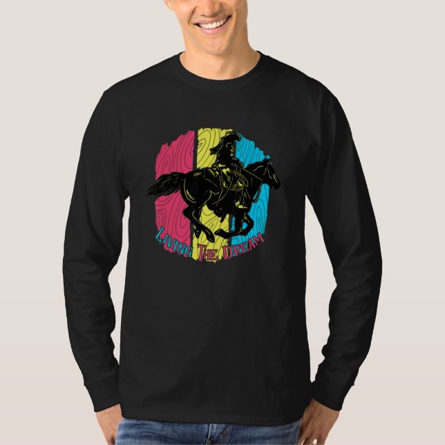 Living The Dream Horse Girl T-Shirt (Front)