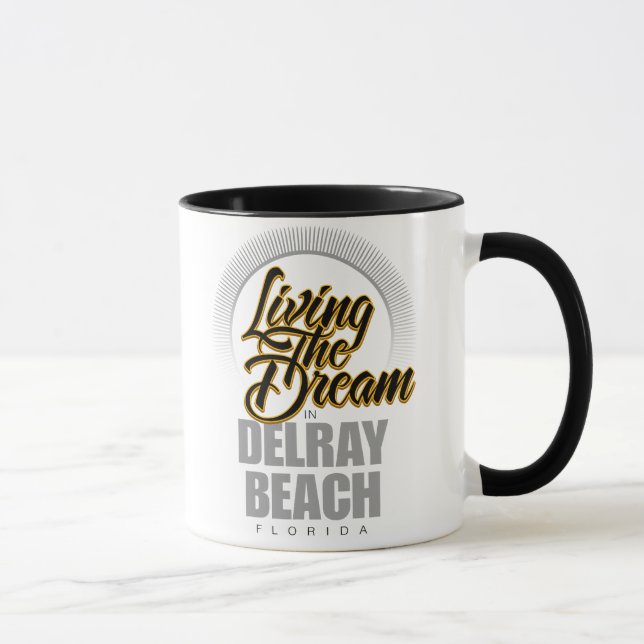 Living the Dream in Delray Beach Mug (Right)