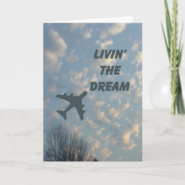 Living The Dream Vertical Card (Front)