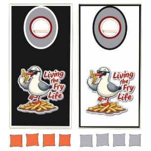 Living the Fry Life Cornhole Set