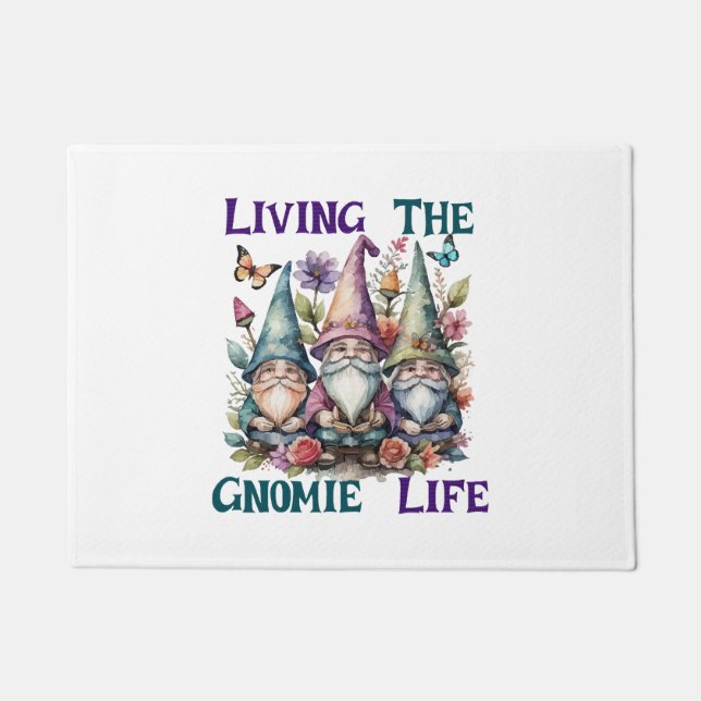 Living The Gnome Life Doormat (Front)
