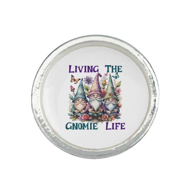 Living The Gnome Life Ring (Front)