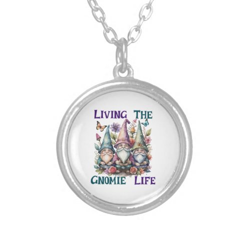 Living The Gnome Life Silver Plated Necklace