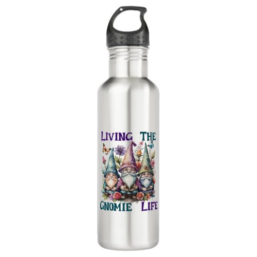 Living The Gnome Life Stainless Steel Water Bottle