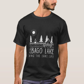 Living The Lake Life Sebago Lake Kayaking Maine Ka T-Shirt