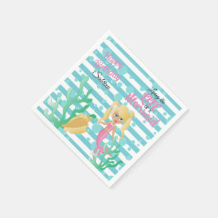 Living the Life of a Mermaid Birthday Napkins