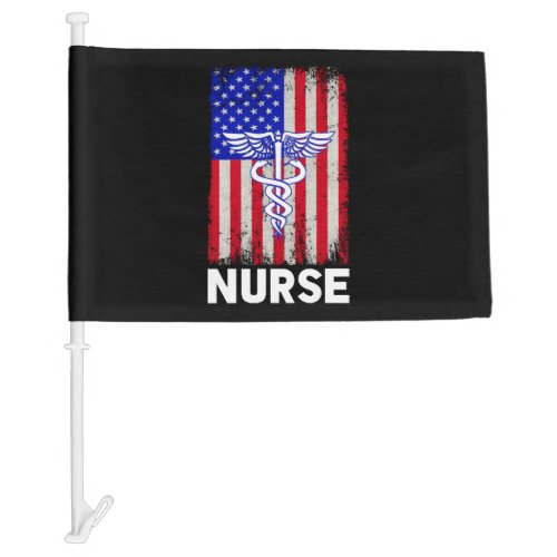 Living The Scrub Life Nurse Car Flag
