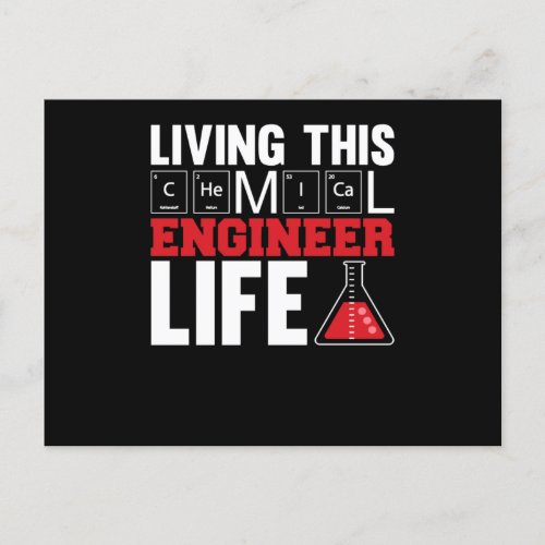 Living This Chemical Engineer Life Holiday Postcard