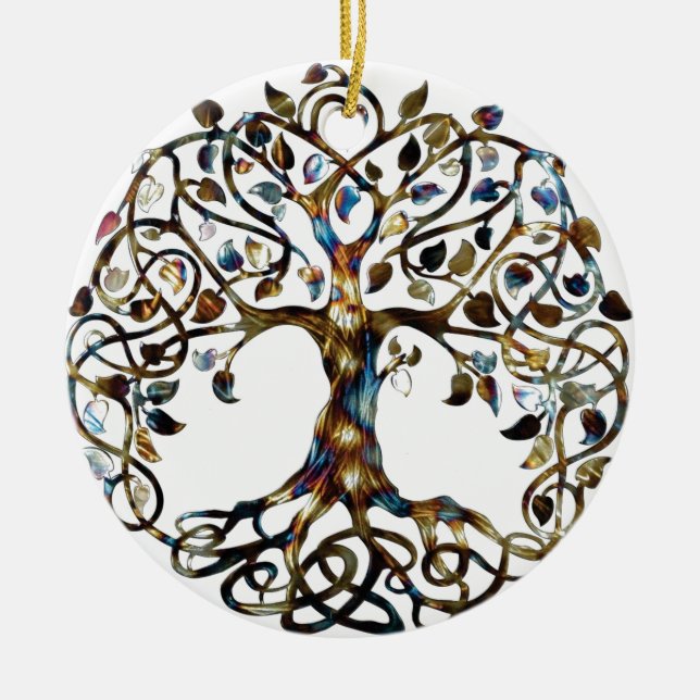 Living Tree Ceramic Ornament (Front)