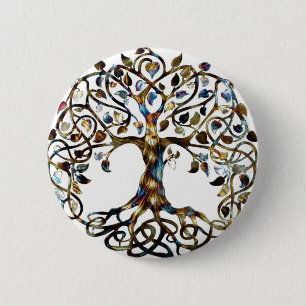 Living Tree Pinback Button