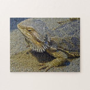 Living Under Fire - Bearded Dragon Jigsaw Puzzle