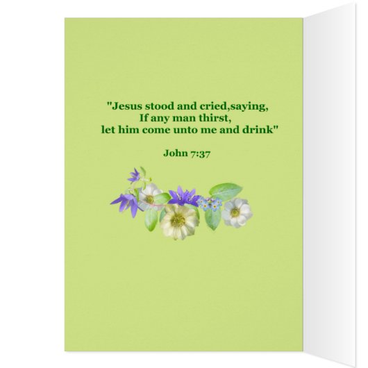 LIVING WATER  Card (Inside (Left))