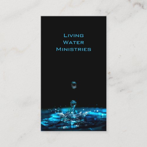 Living Water Ministries Business Card