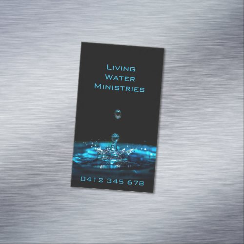 Living Water Ministries Business Card Magnet